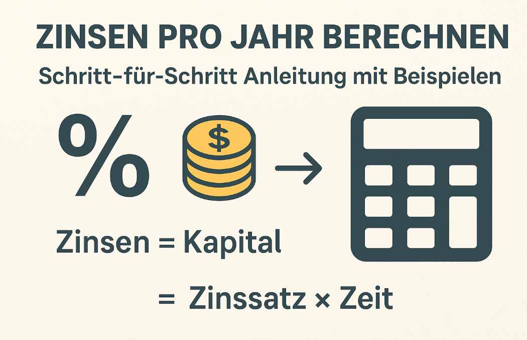 Zinsen pro Jahr berechnen - Schritt-für-Schritt Anleitung
